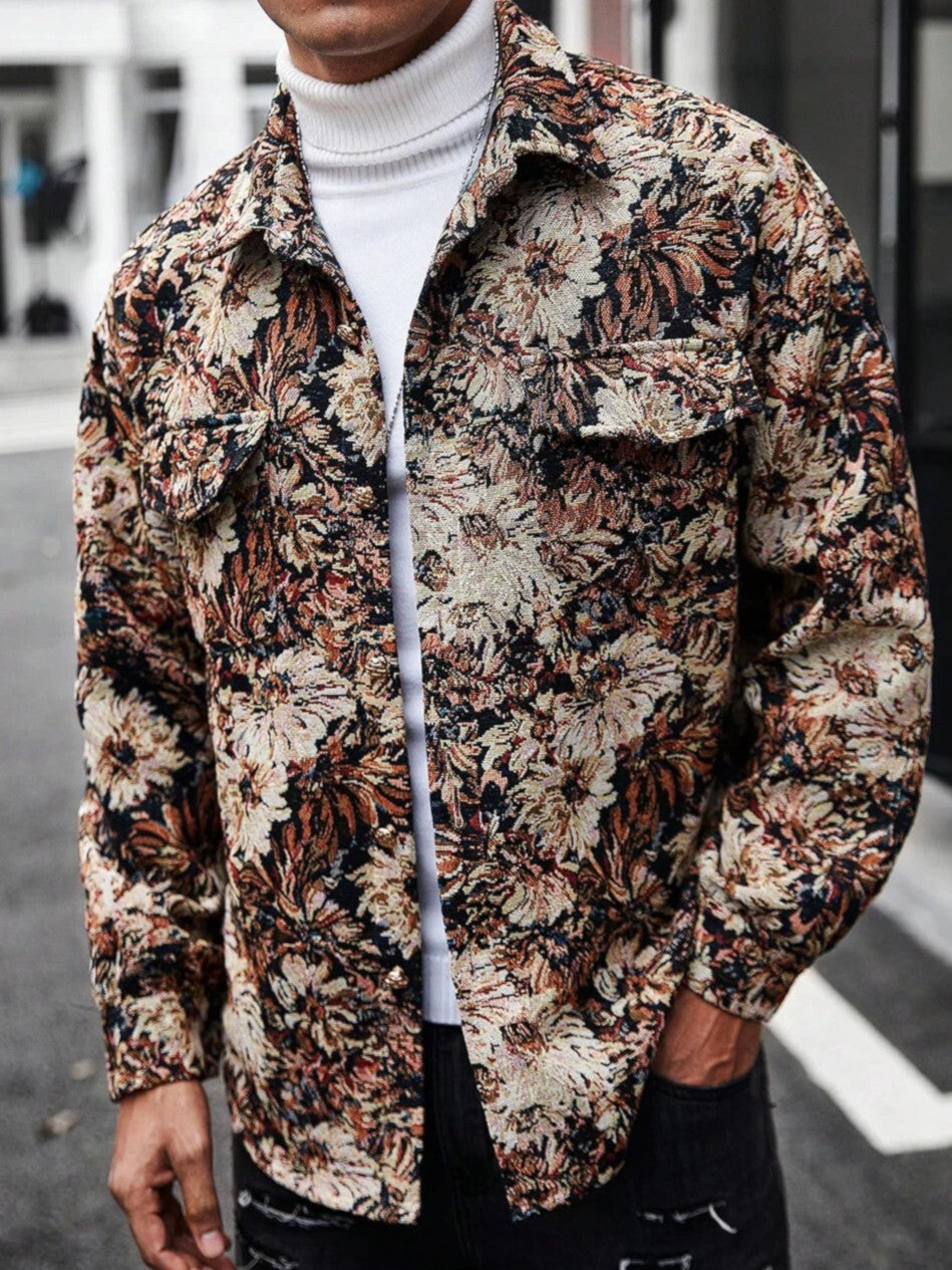 Tapestry Floral Overshirt