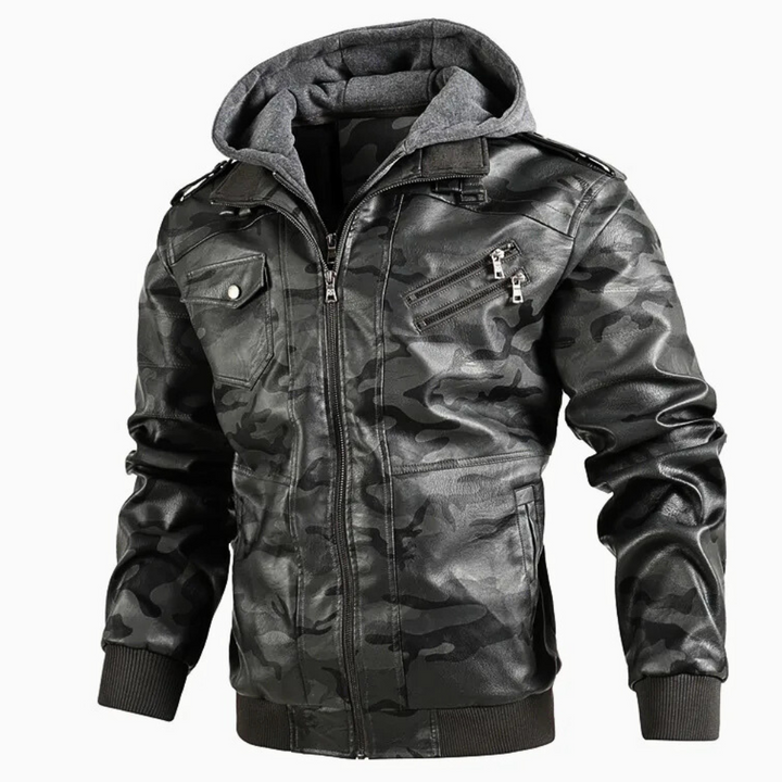 Rider Camo Leather Jacket