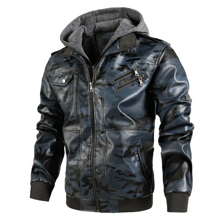 Rider Camo Leather Jacket