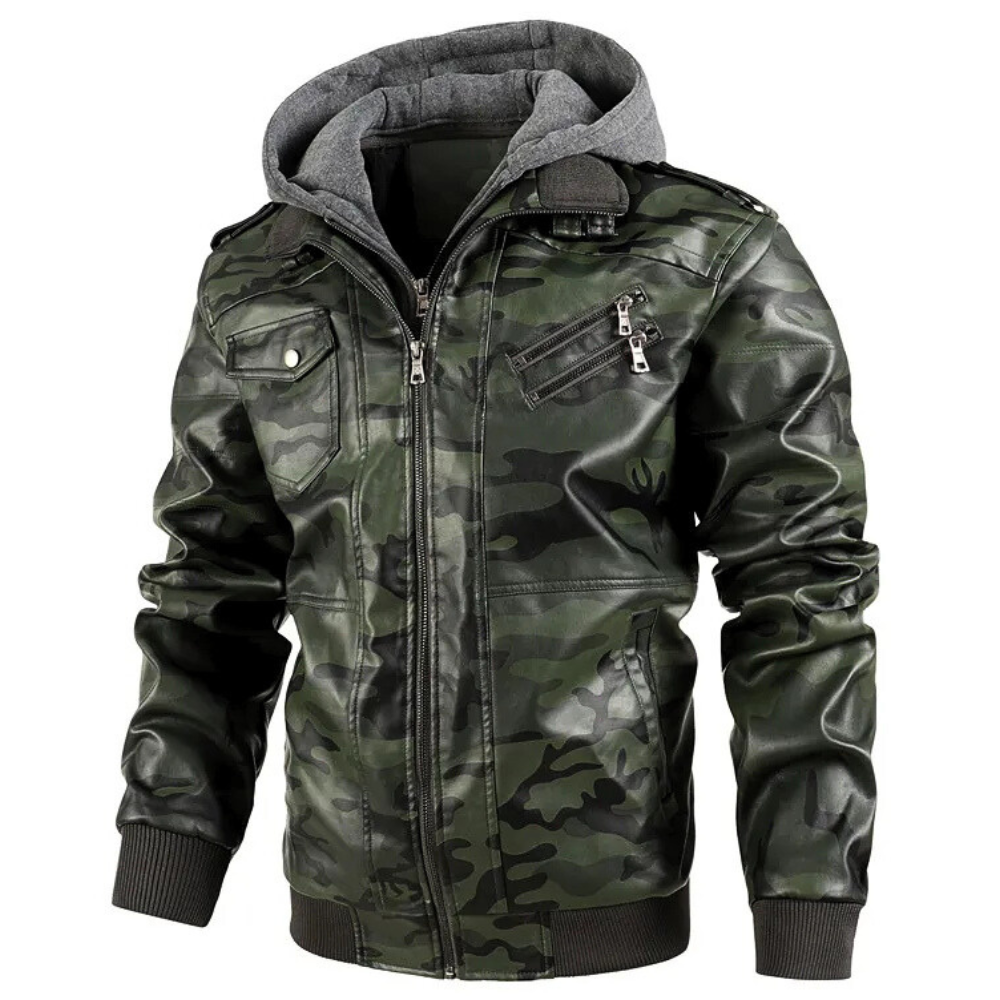 Rider Camo Leather Jacket