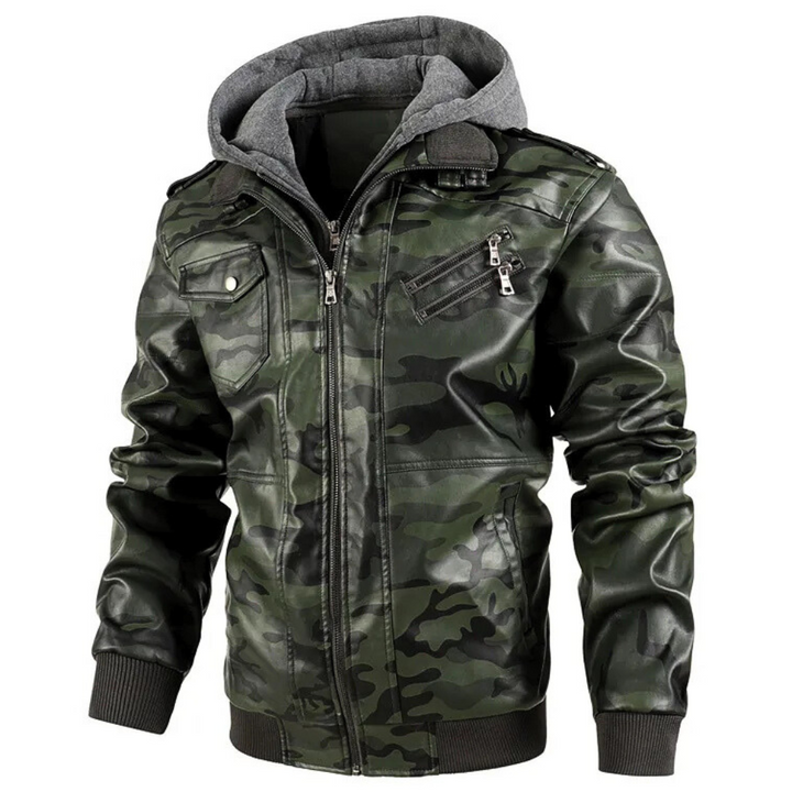 Rider Camo Leather Jacket
