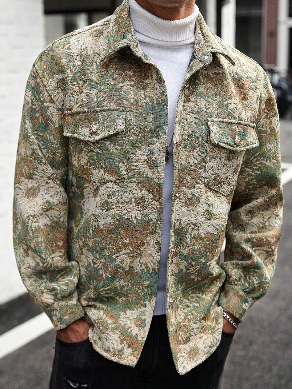 Tapestry Floral Overshirt