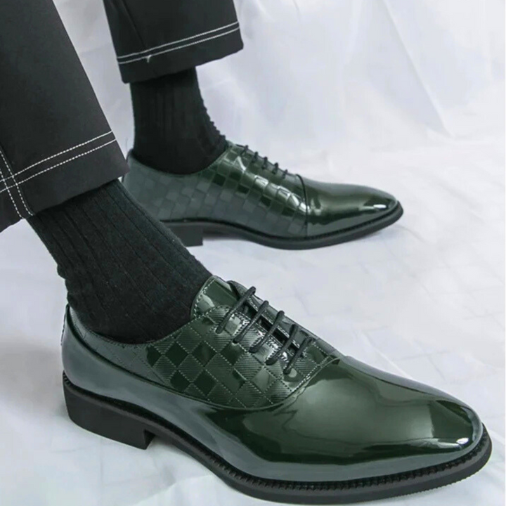 Grid Patent Oxfords