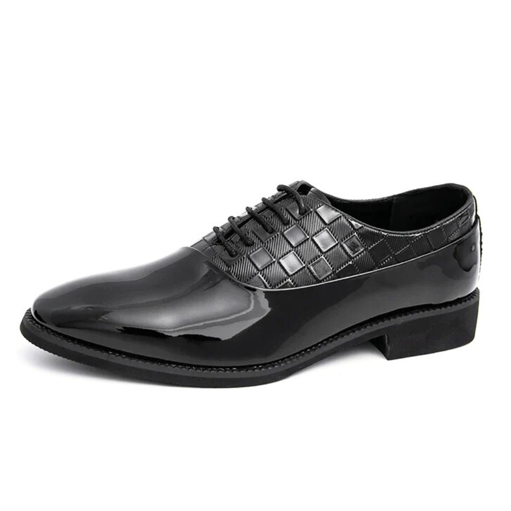 Grid Patent Oxfords