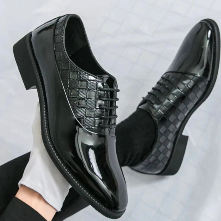 Grid Patent Oxfords